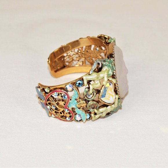 BEAUTIFUL KIRK'S FOLLY RETIRED SEAVIEW CUFF BRACELET - Picture 2 of 5